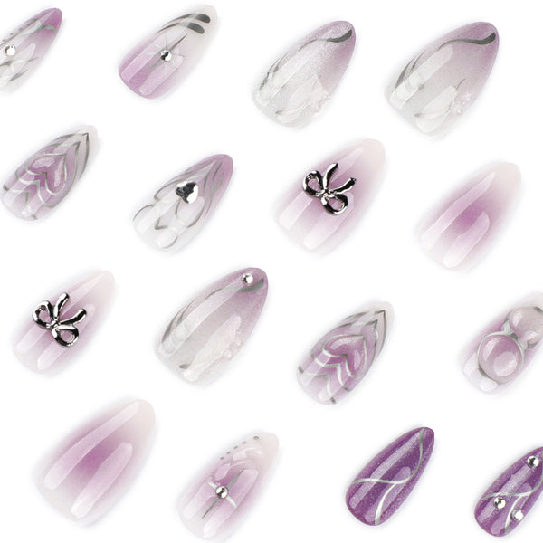 12 Sizes-24 Pcs Press On Nails JP4075
