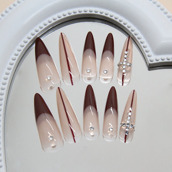 12 Sizes-24 Pcs Press On Nails Z1012