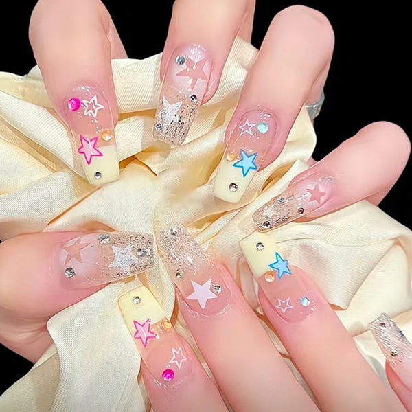 12 Sizes-24 Pcs Press On Nails Z920