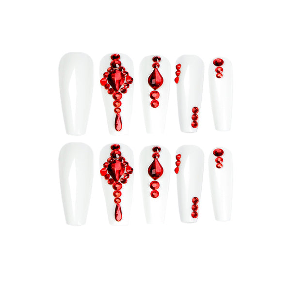 12 Sizes-24 Pcs Press On Nails JP1609