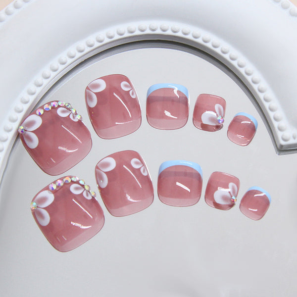 12 Sizes-24 Pcs Press On Nails F184