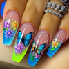 12 Sizes-24 Pcs Press On Nails Y651