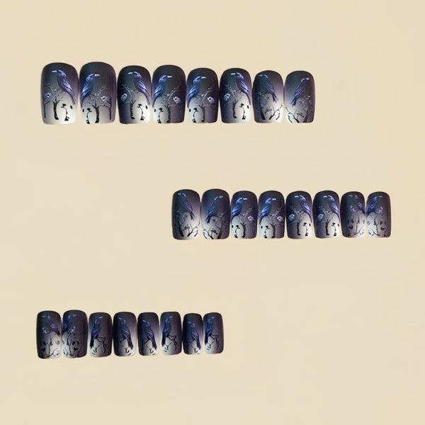12 Sizes-24 Pcs Press On Nails Y1769