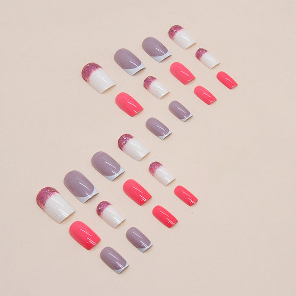 12 Sizes-24 Pcs Press On Nails W599