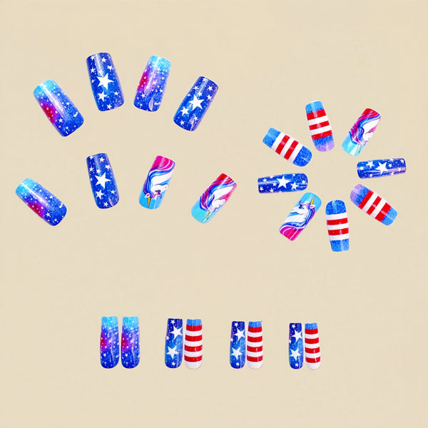 12 Sizes-24 Pcs Press On Nails Y681