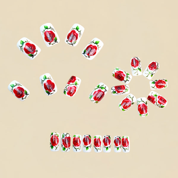 12 Sizes-24 Pcs Press On Nails Y1777
