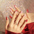 12 Sizes-24 Pcs Press On Nails JP1919