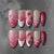 12 Sizes-24 Pcs Press On Nails Z1245