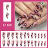 12 Sizes-24 Pcs Press On Nails C1168