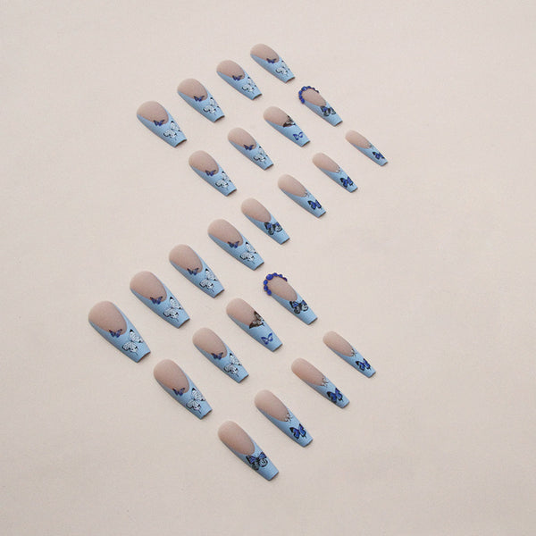 12 Sizes-24 Pcs Press On Nails Z759