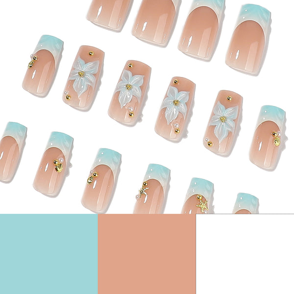 12 Sizes-24 Pcs Press On Nails JP4449