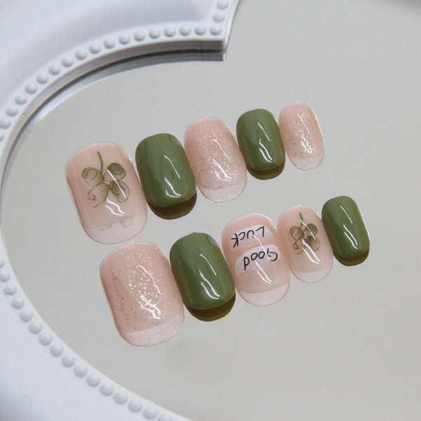 12 Sizes-24 Pcs Press On Nails R856