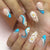 12 Sizes-24 Pcs Press On Nails C1611
