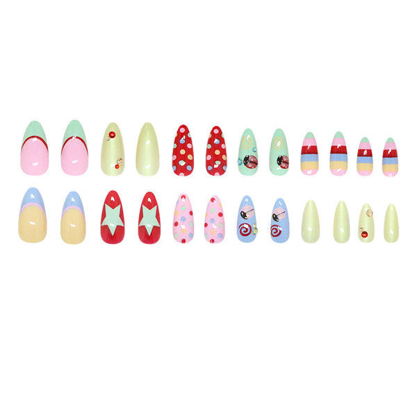 12 Sizes-24 PcsPress On Nails Z1177