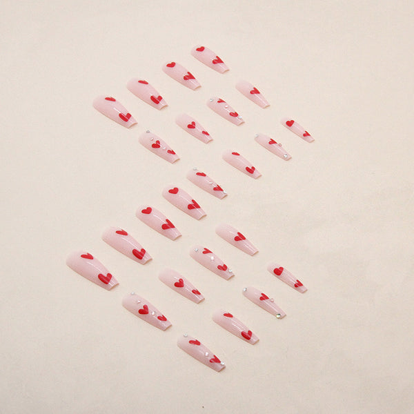 12 Sizes-24 Pcs Press On Nails Z589