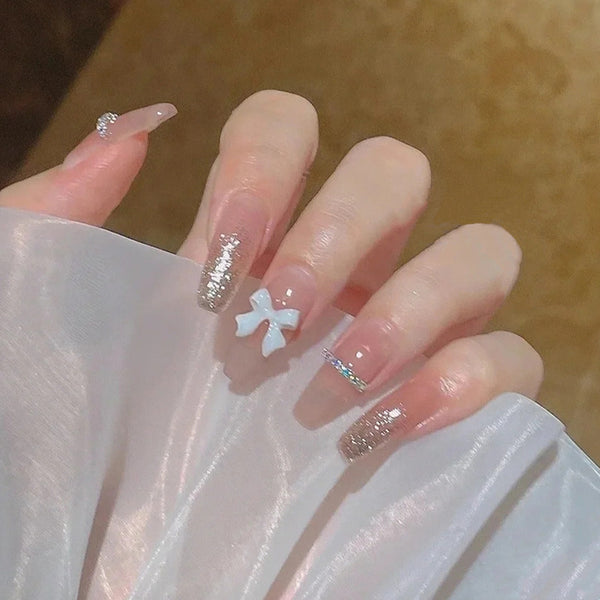 12 Sizes-24 Pcs Press On Nails Z136