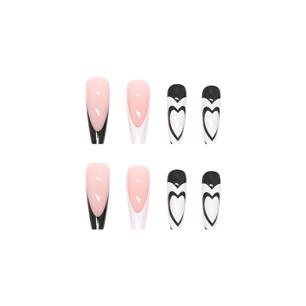 12 Sizes-24 Pcs Press On Nails W126