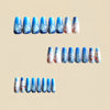 12 Sizes-24 Pcs Press On Nails Y1222