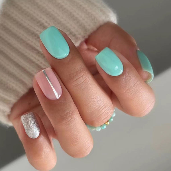 12 Sizes-24 Pcs Press On Nails W594