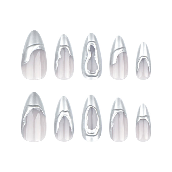 12 Sizes-24 Pcs Press On Nails JP3442