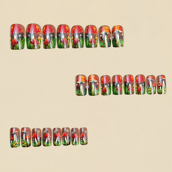 12 Sizes-24 Pcs Press On Nails Y836-2