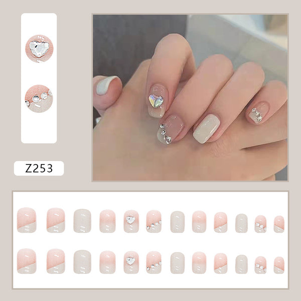 12 Sizes-24 Pcs Press On Nails Z243