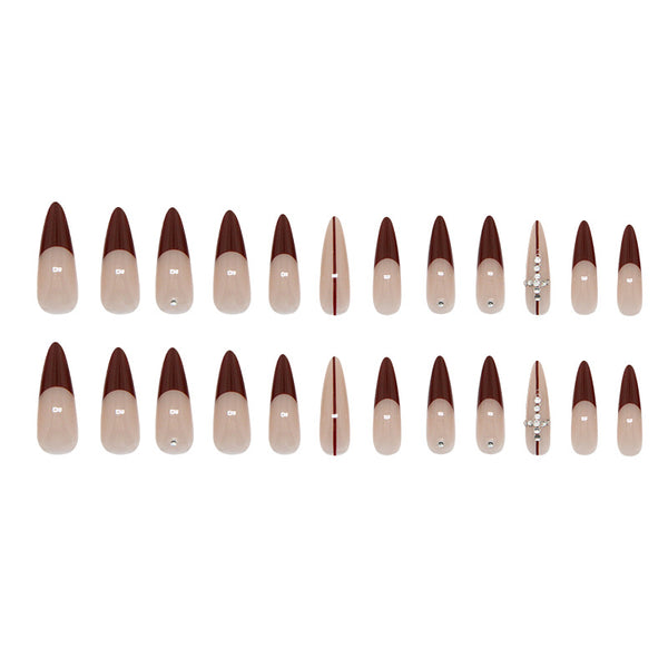 12 Sizes-24 Pcs Press On Nails Z1012