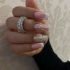 12 Sizes-24 Pcs Press On Nails JP2286