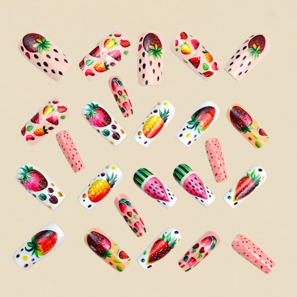 12 Sizes-24 Pcs Press On Nails y2078-24