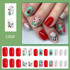 12 Sizes-24 Pcs Press On Nails C650