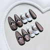 12 Sizes-24 Pcs Press On Nails W1984
