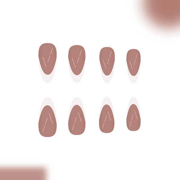 12 Sizes-24 Pcs Press On Nails C1062