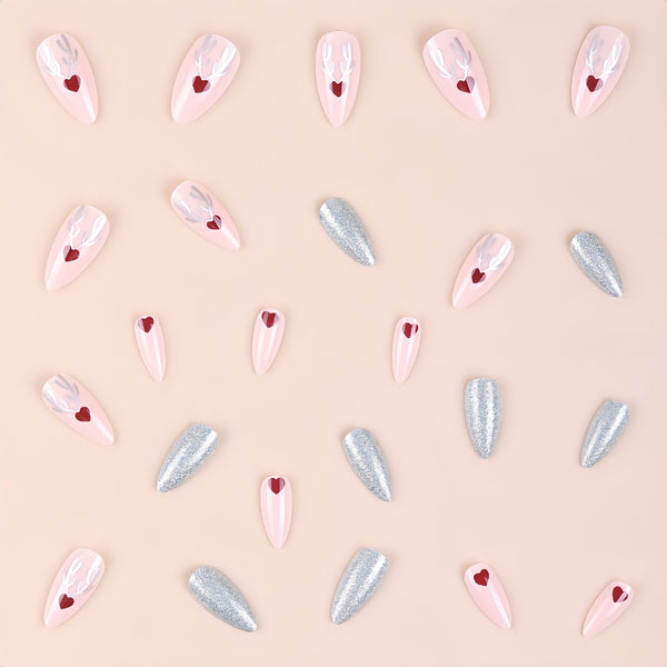 12 Sizes-24 Pcs Press On Nails Y279