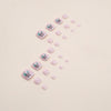 12 Sizes-24 Pcs Press On Nails F075