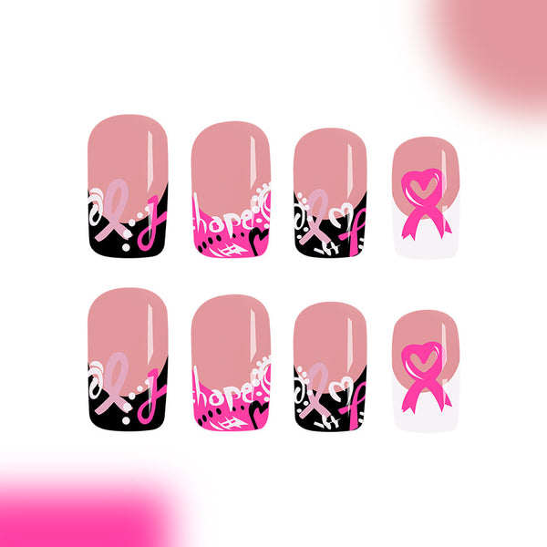 12 Sizes-24 Pcs Press On Nails C640