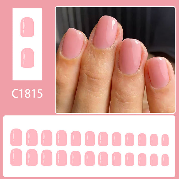 12 Sizes-24 Pcs Press On Nails C1815