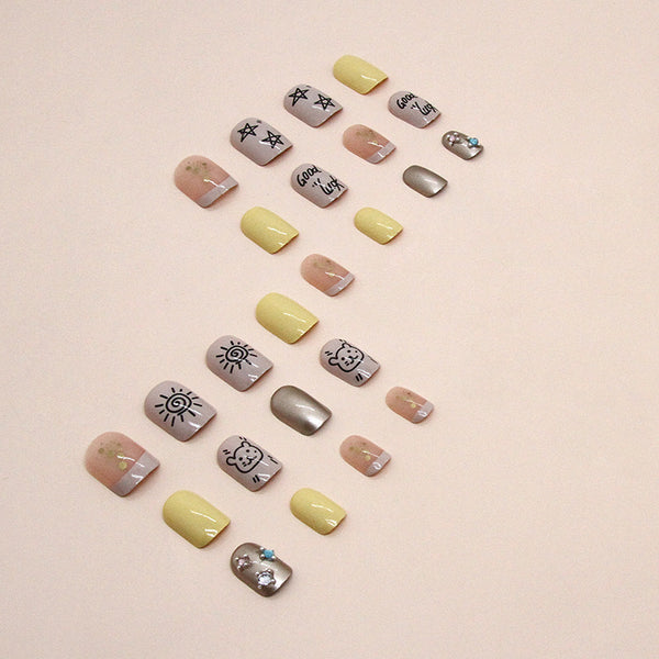 12 Sizes-24 Pcs Press On Nails Z799