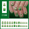 12 Sizes-24 Pcs Press On Nails C1588