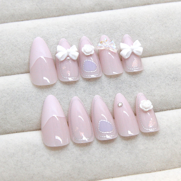 12 Sizes-24 Pcs Press On Nails Z966