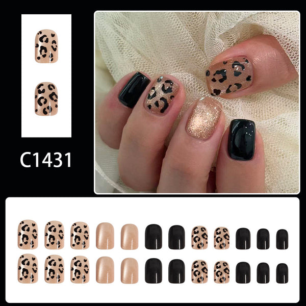 12 Sizes-24 Pcs Press On Nails C1431