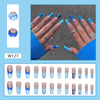 12 Sizes-24 Pcs Press On Nails W127