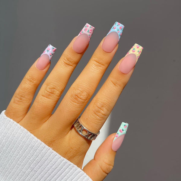 12 Sizes-24 Pcs Press On Nails bundle-set-5