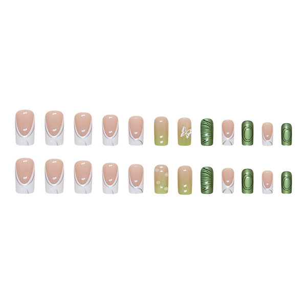 12 Sizes-24 Pcs Press On Nails Z702