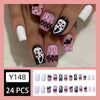 12 Sizes-24 Pcs Press On Nails Y148