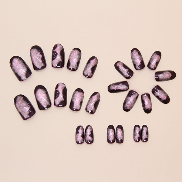 12 Sizes-24 Pcs Press On Nails W1818
