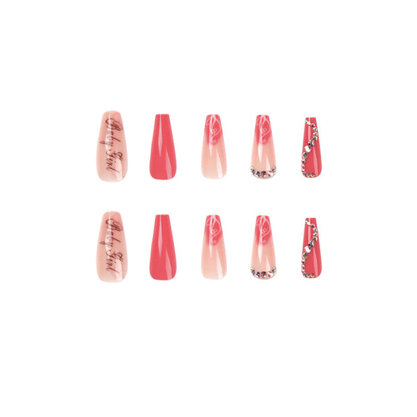 12 Sizes-24 Pcs Press On Nails JP1712