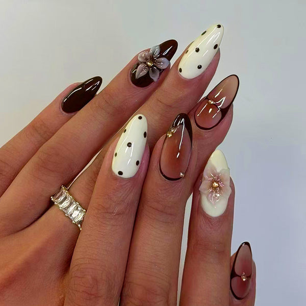 12 Sizes-24 Pcs Press On Nails Z1248