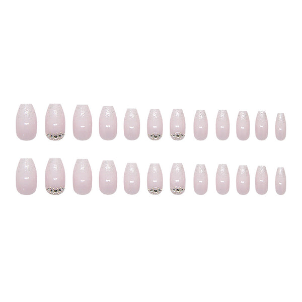 12 Sizes-24 Pcs Press On Nails Z1343
