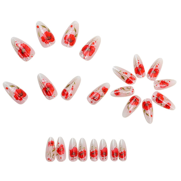 12 Sizes-24 Pcs Press On Nails Y1959