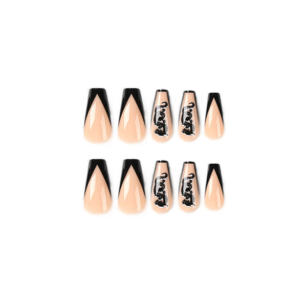 12 Sizes-24 Pcs Press On Nails JP2567